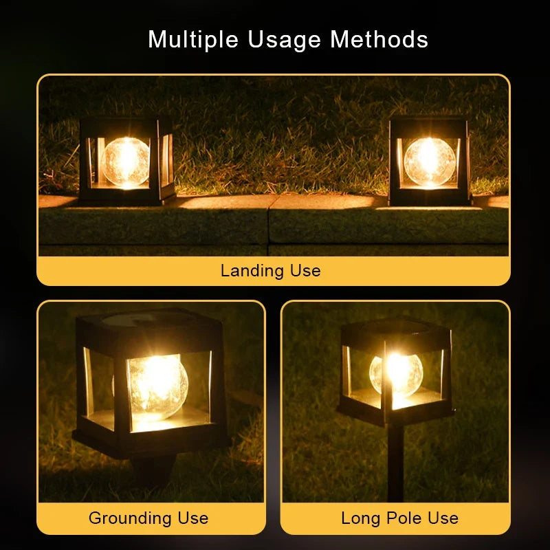 LumiSolar™ Buiten LED Pilarenlamp – Stijlvolle Zonne-energie Verlichting voor Trap, Muur & Tuin