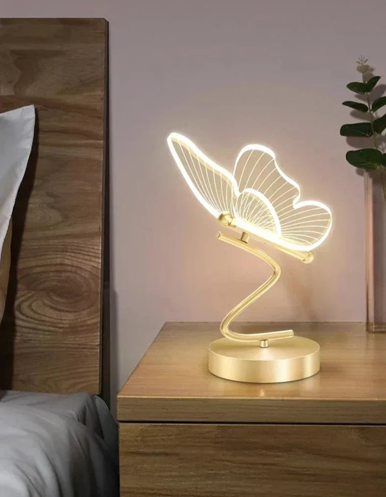 LuxeLight™ Vlinder Tafellamp – Sfeervol LED-design voor Woonkamer, Slaapkamer & Kantoor