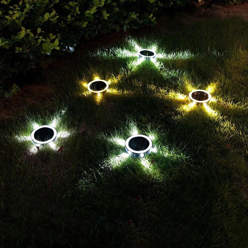 FloorGlow™ Solar Grondlampen Set – Sfeervol Pad & Tuin Verlichten Zonder Stroom