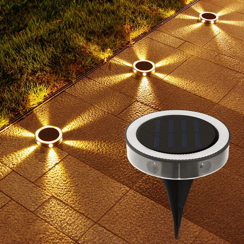 FloorGlow™ Solar Grondlampen Set – Sfeervol Pad & Tuin Verlichten Zonder Stroom