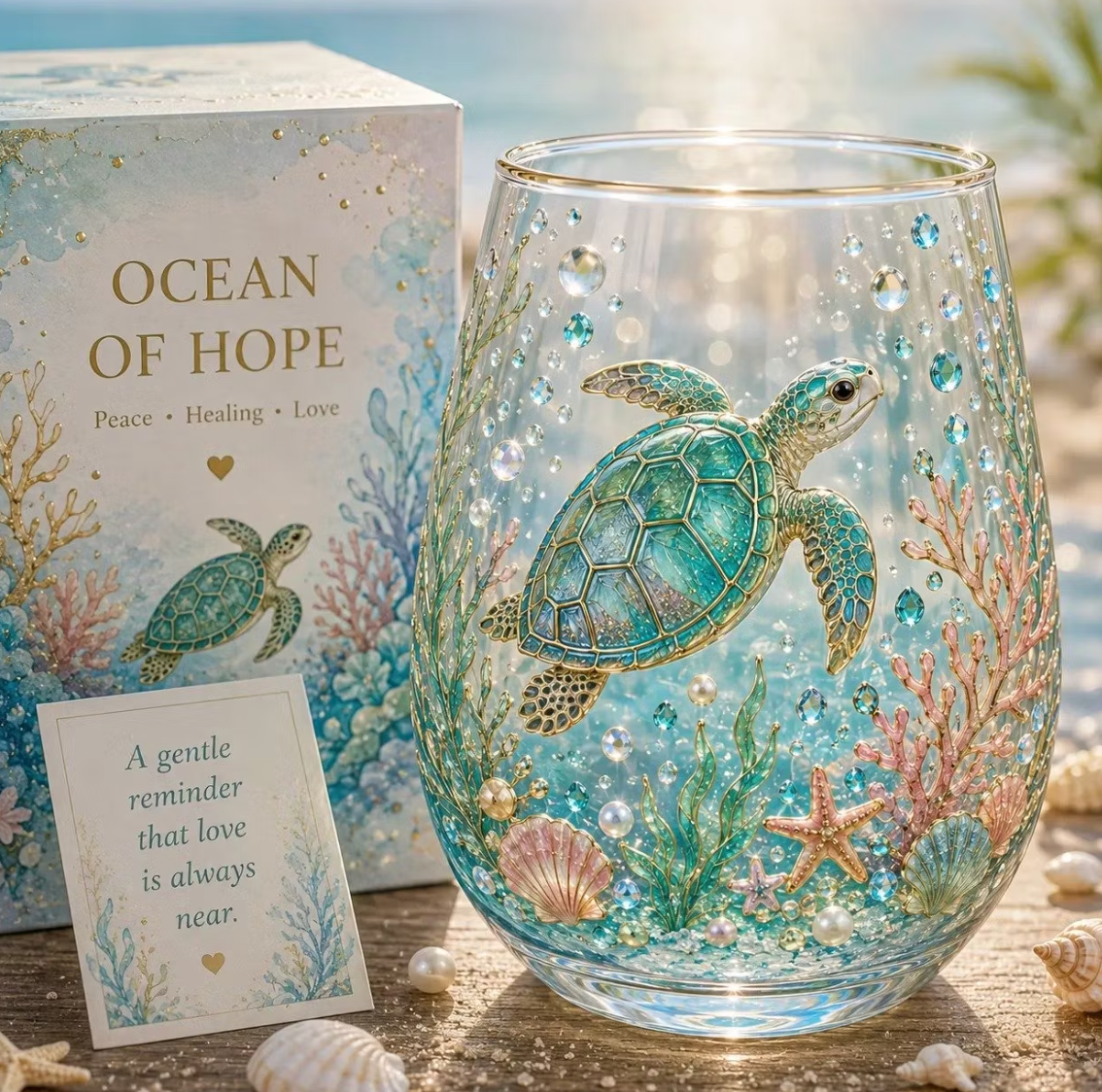 NatureArt™ Handgeschilderde Drinkglazen – Uniek Kunstwerk in Glas