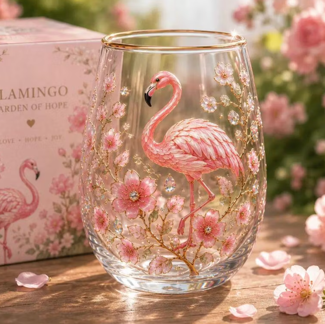 NatureArt™ Handgeschilderde Drinkglazen – Uniek Kunstwerk in Glas
