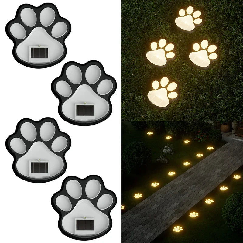 PawGlow™ Zonne-energie Tuinlamp – Schattige Pootjes Sfeerverlichting voor Buiten