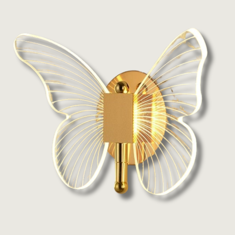 LumiFlair™ Wandlamp met Vlinderontwerp – Gouden LED Wandverlichting voor een Stijlvol Interieur