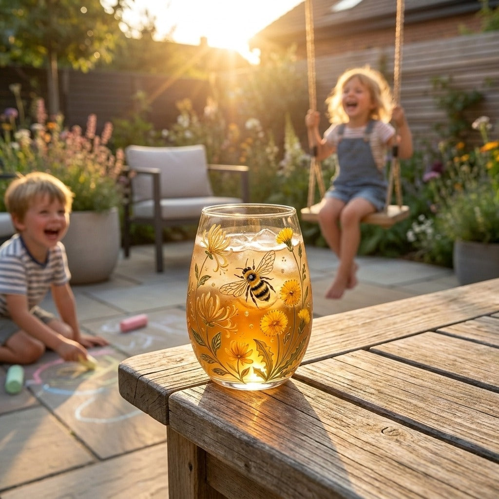 NatureArt™ Handgeschilderde Drinkglazen – Uniek Kunstwerk in Glas