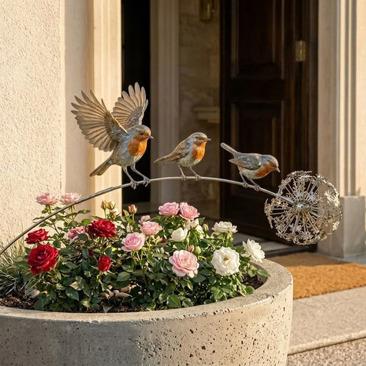 GardenJoy™ Roodborstjes Tuindecoratie