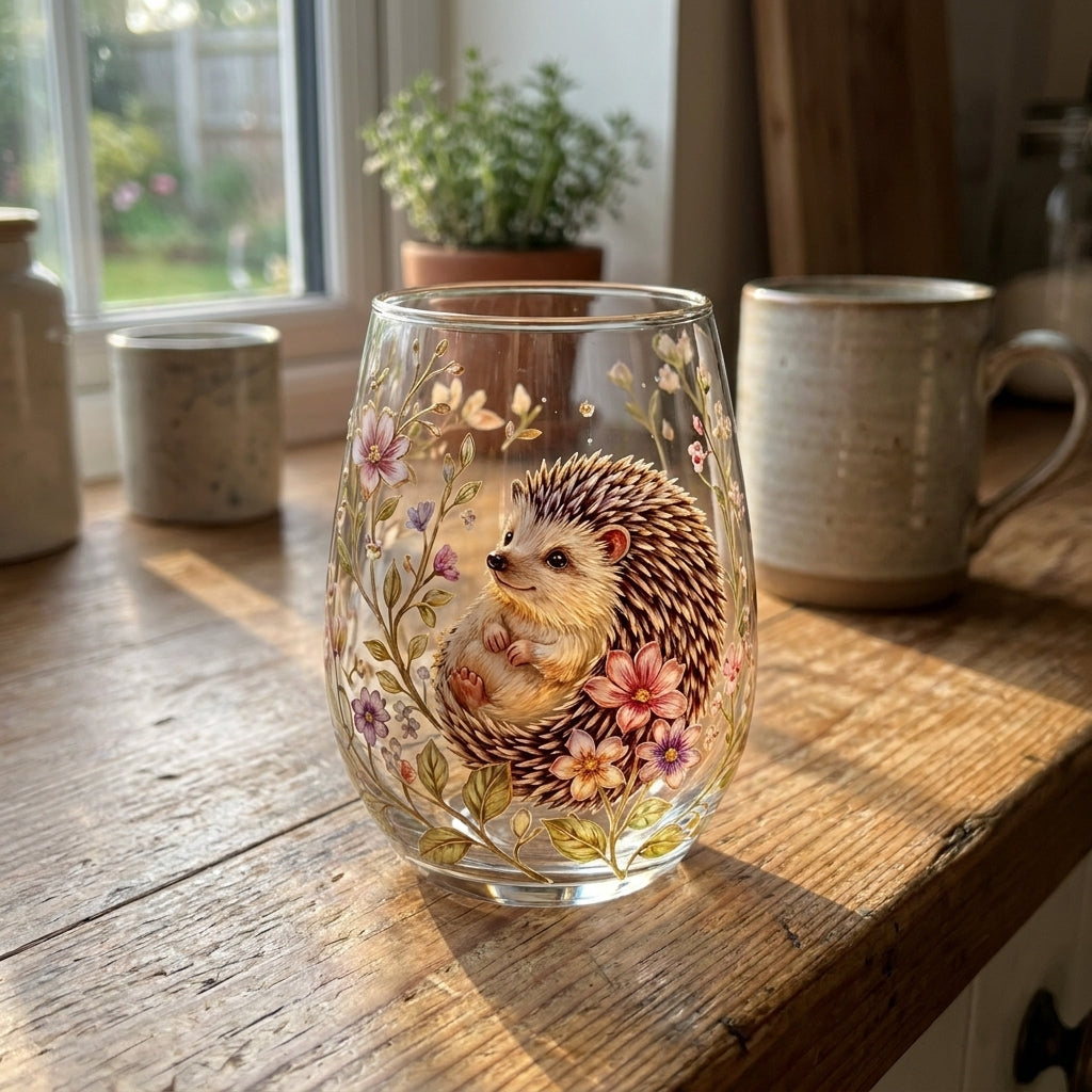 NatureArt™ Handgeschilderde Drinkglazen – Uniek Kunstwerk in Glas