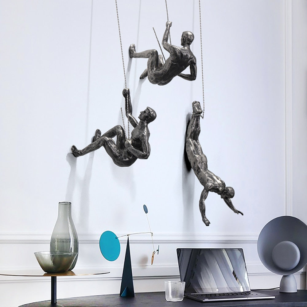 InspireClimb™ Klimkunst Wandsculptuur | Handgemaakt & Inspirerend