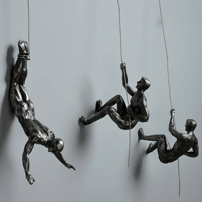InspireClimb™ Klimkunst Wandsculptuur | Handgemaakt & Inspirerend