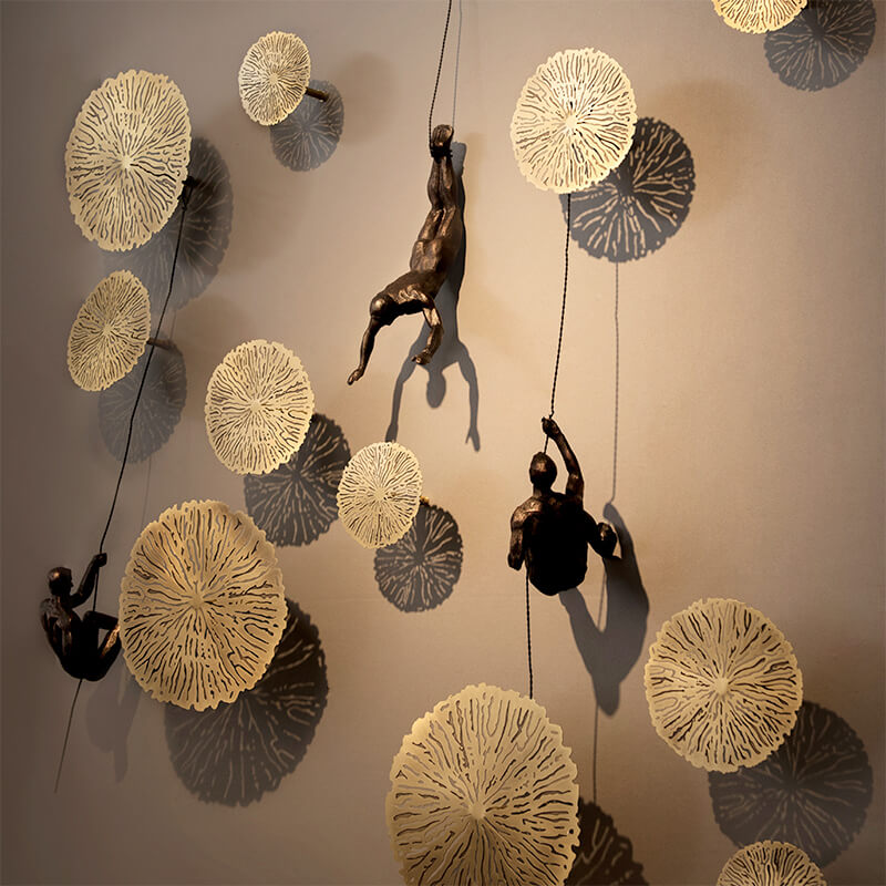 InspireClimb™ Klimkunst Wandsculptuur | Handgemaakt & Inspirerend