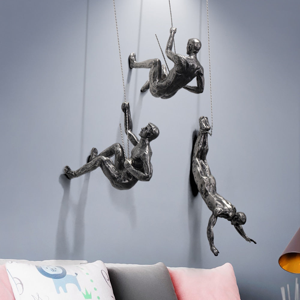 InspireClimb™ Klimkunst Wandsculptuur | Handgemaakt & Inspirerend