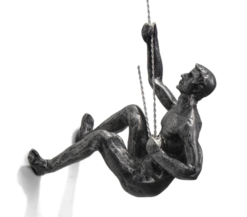 InspireClimb™ Klimkunst Wandsculptuur | Handgemaakt & Inspirerend