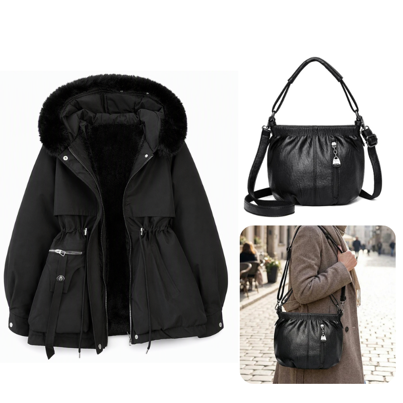 CozyShield™ Dames Winter Faux Fur Parka