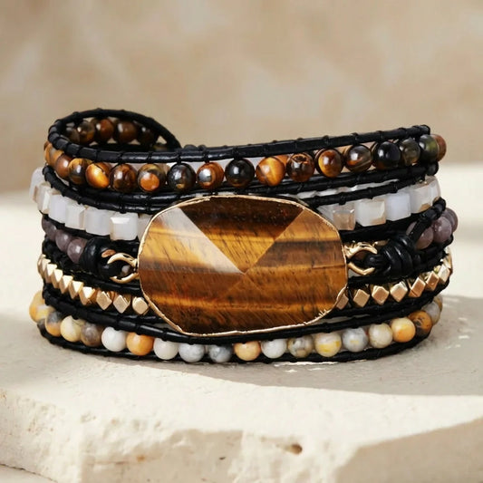 Kracht van de Tijger — Tijgeroog Armband van Innerlijke Macht