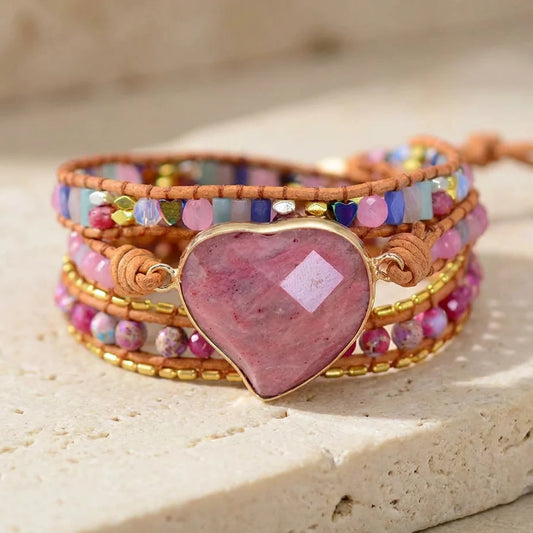 Rhodochrosite Love Bracelet
