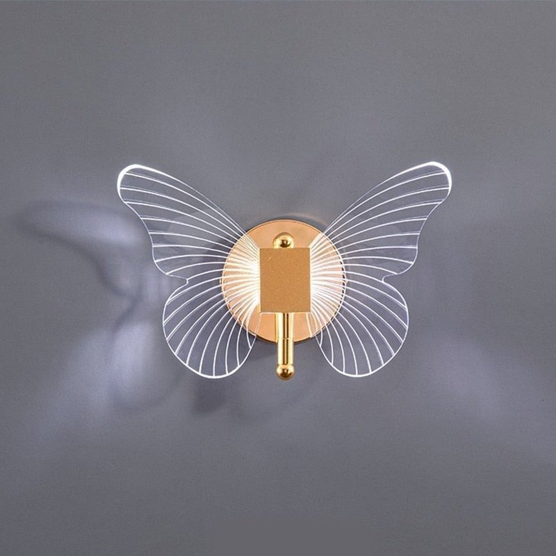 LumiFlair™ Wandlamp met Vlinderontwerp – Gouden LED Wandverlichting voor een Stijlvol Interieur