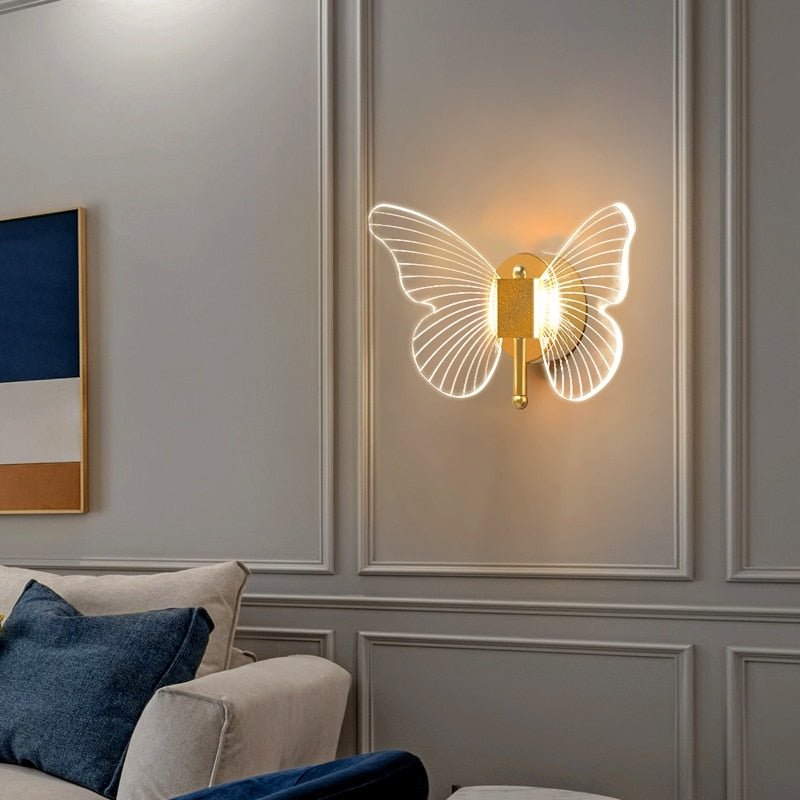 LumiFlair™ Wandlamp met Vlinderontwerp – Gouden LED Wandverlichting voor een Stijlvol Interieur