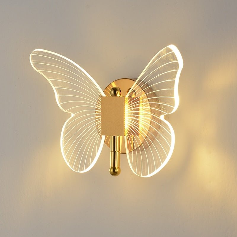 LumiFlair™ Wandlamp met Vlinderontwerp – Gouden LED Wandverlichting voor een Stijlvol Interieur