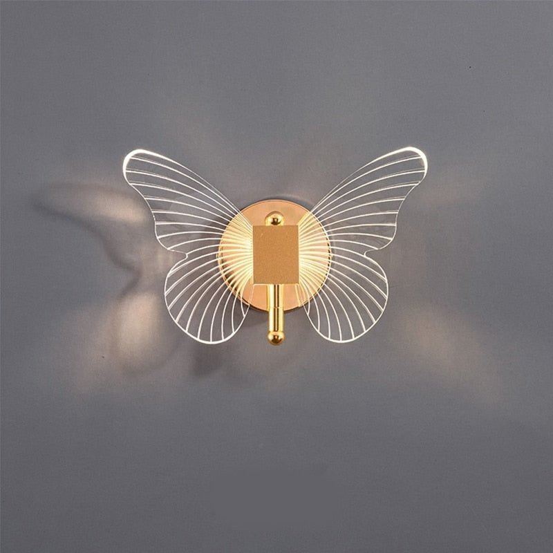 LumiFlair™ Wandlamp met Vlinderontwerp – Gouden LED Wandverlichting voor een Stijlvol Interieur