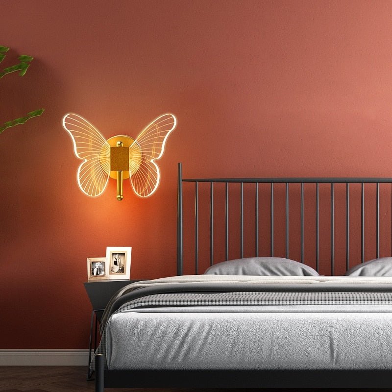 LumiFlair™ Wandlamp met Vlinderontwerp – Gouden LED Wandverlichting voor een Stijlvol Interieur