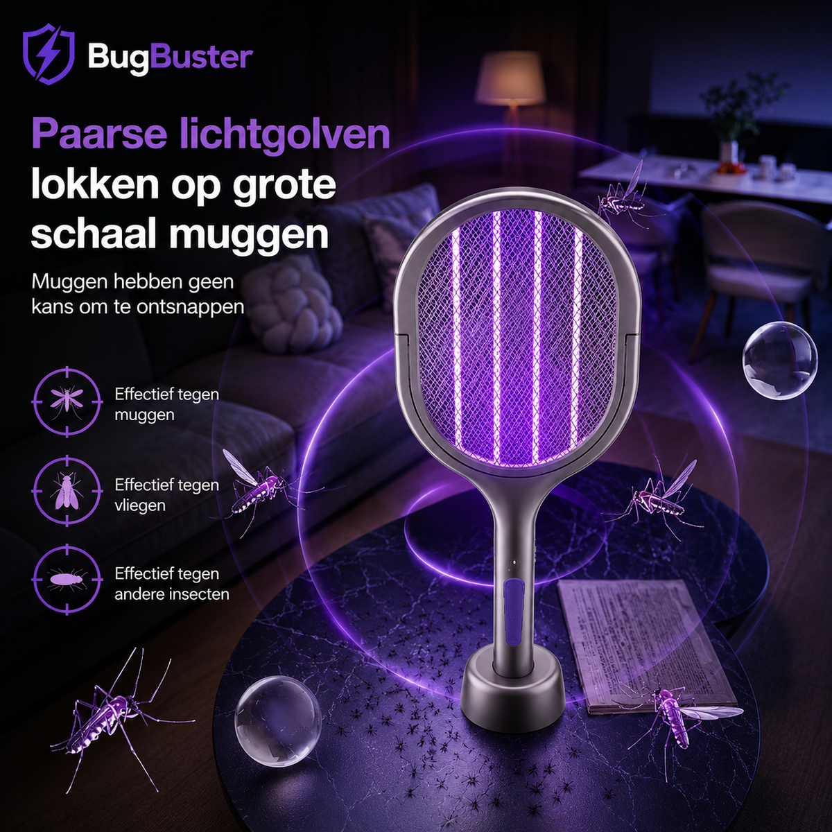 BugBuster™ | Elektrische Muggen- & Vliegenmepper