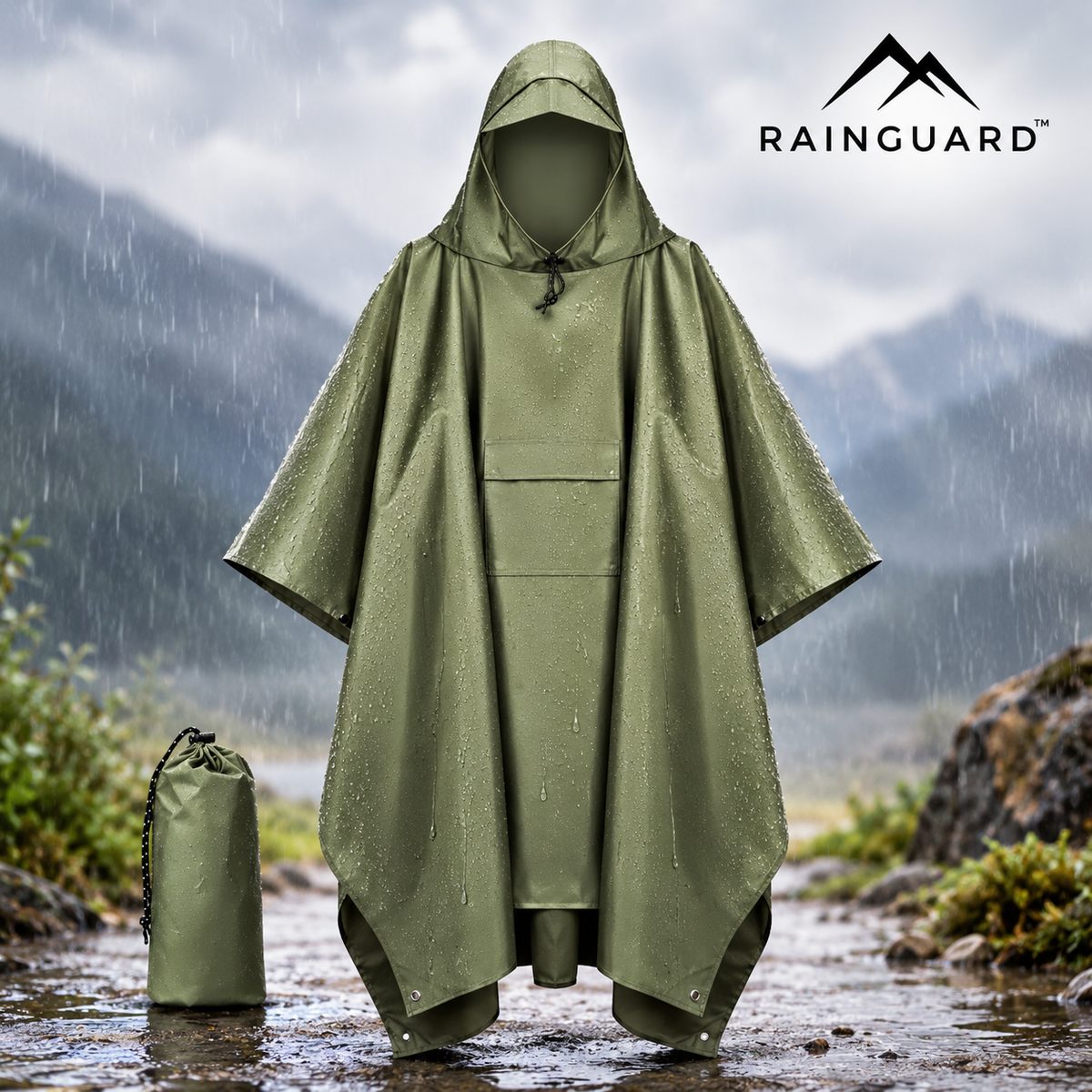 RainGuard-Premium Waterdichte Poncho