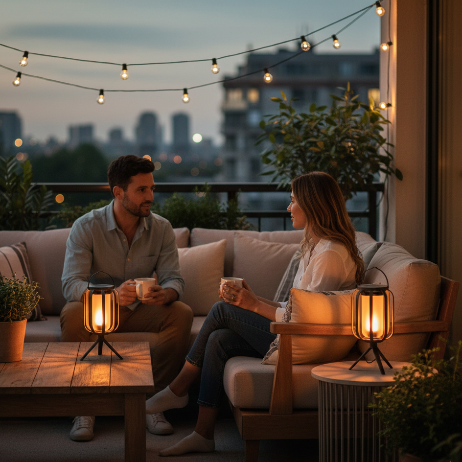 GlowSphere™ Sfeerlamp met Vlameffect