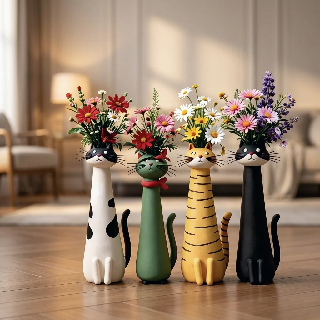 PurrfectVase™ Vrolijke Kattenvaas