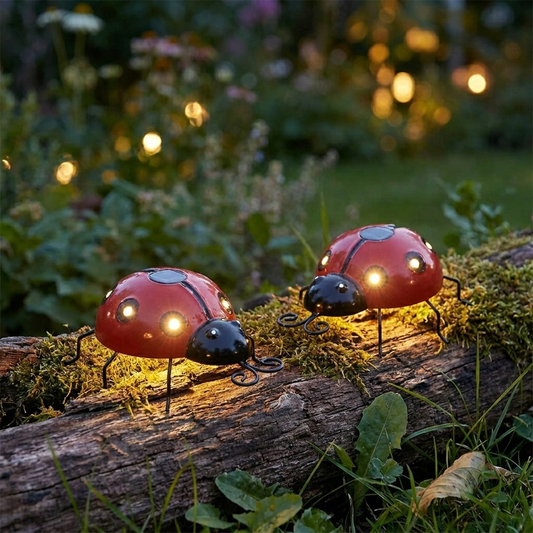 SunnyGlow™ Lieveheersbeestje Solar Tuinlamp – Schattig, Slim & Sfeervol