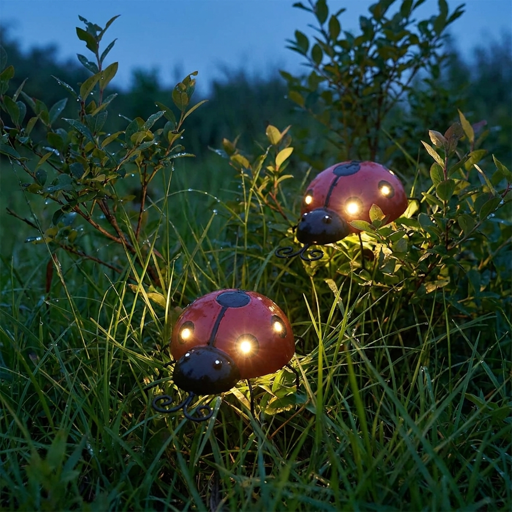SunnyGlow™ Zonne-energie Lieveheersbeestje Tuinlamp