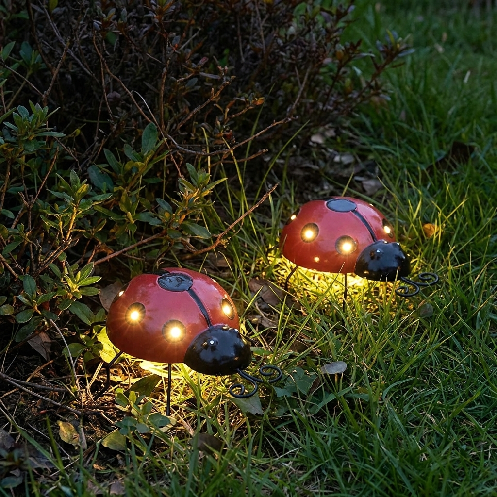 SunnyGlow™ Zonne-energie Lieveheersbeestje Tuinlamp