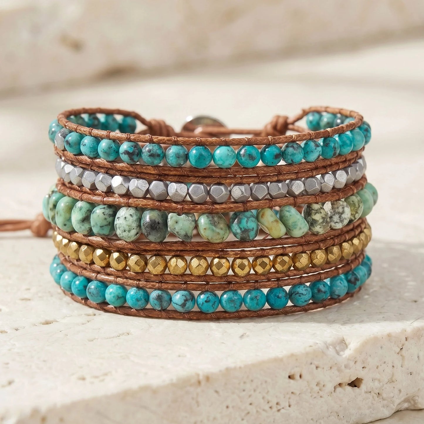 Energizing Turquoise Apatite Bracelet