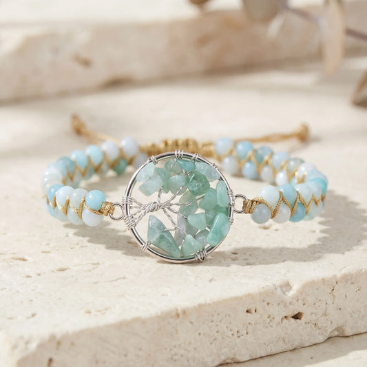 Amazoniet Armband — Tree of Life