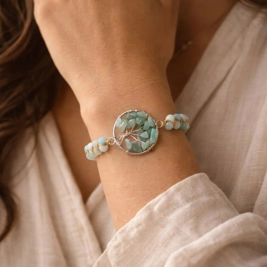 Amazonite Tree of Life Bracelet