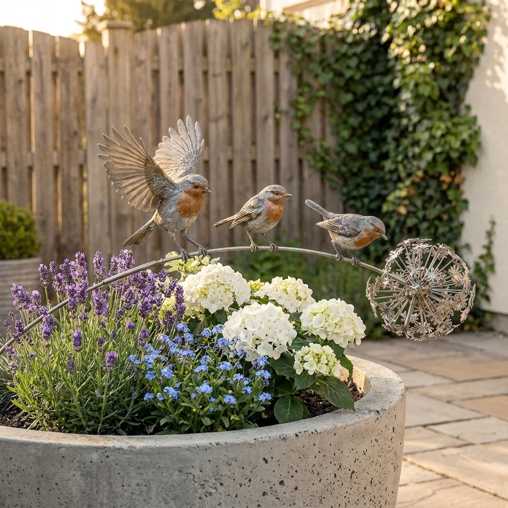GardenJoy™ Roodborstjes Tuindecoratie