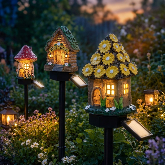 FairyGlow™ Sprookjeshuis Tuinverlichting – Betover je Tuin Elke Avond