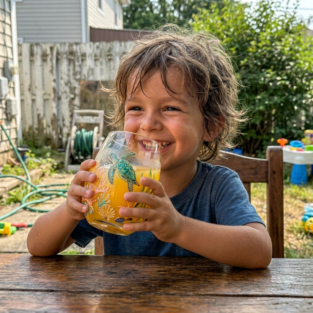 NatureArt™ Handgeschilderde Drinkglazen – Uniek Kunstwerk in Glas