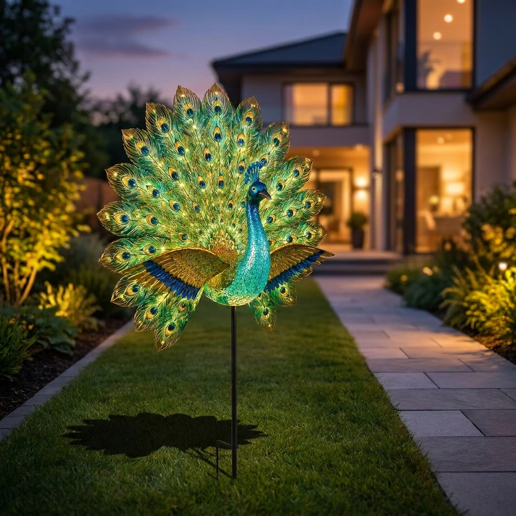 LuminousPeacock™ Lichtgevende Decoratieve Pauw