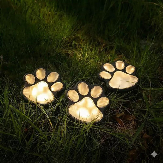 PawGlow™ Zonne-energie Tuinlamp – Schattige Pootjes Sfeerverlichting voor Buiten