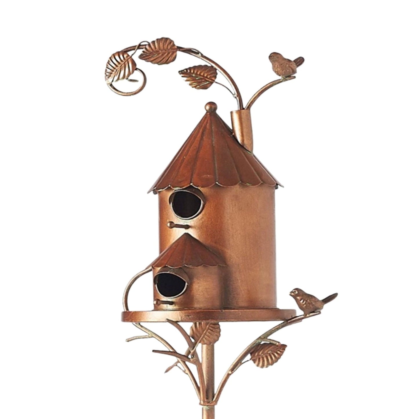 ArtNest™ Metalen Vogelhuisje – Kunstzinnige Tuindecoratie met Karakter