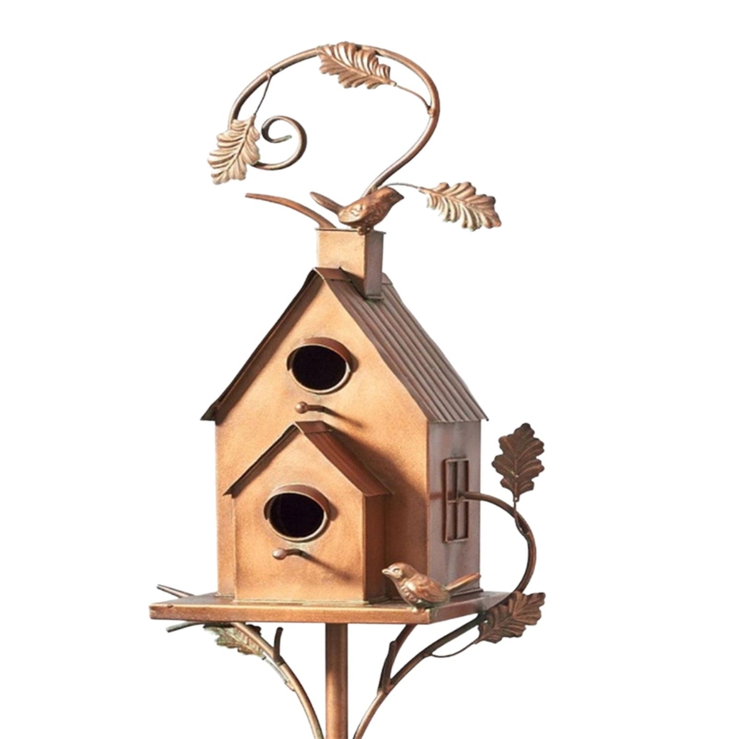 ArtNest™ Metalen Vogelhuisje – Kunstzinnige Tuindecoratie met Karakter