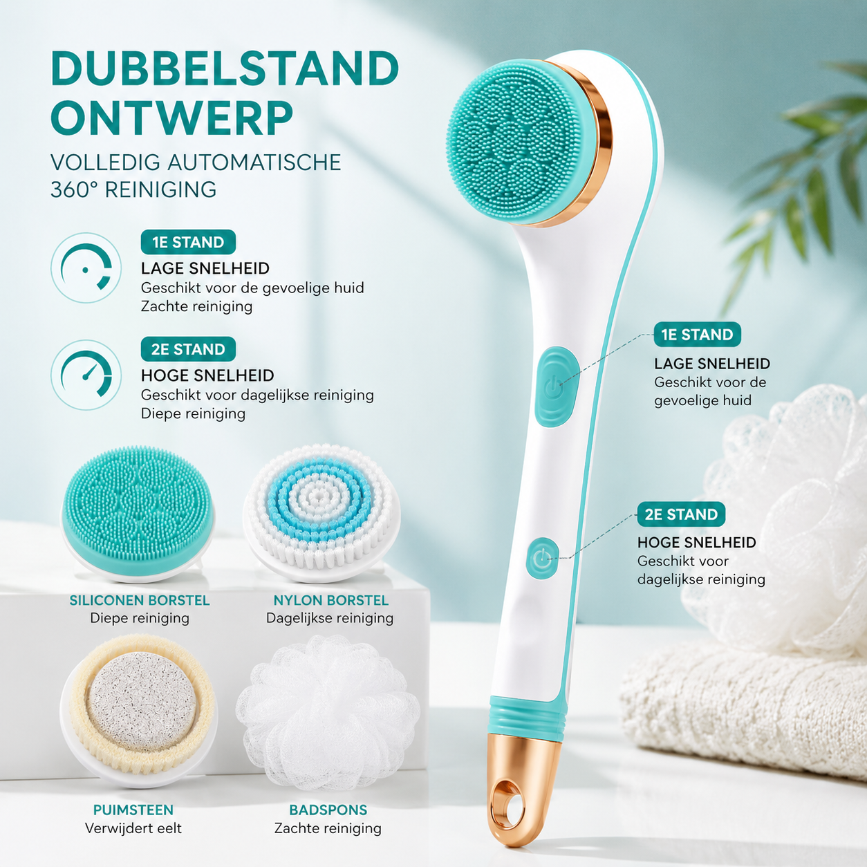 GlowSpa™ 5-in-1 Lichaamsborstel