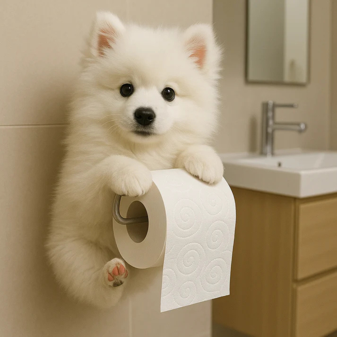 FunPaw™ Wandhouder Toiletrol Hond – Grappig & Stijlvol Cadeau