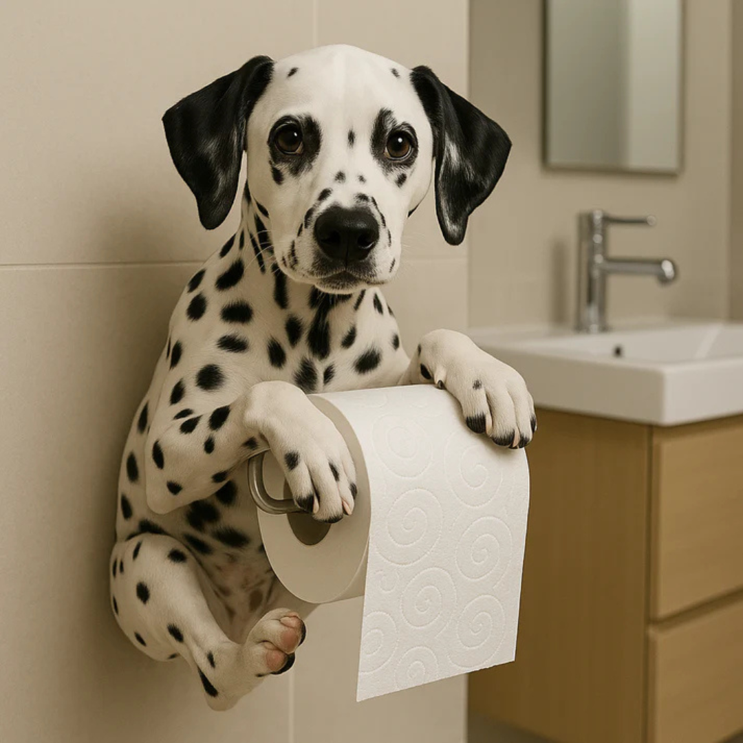 FunPaw™ Wandhouder Toiletrol Hond – Grappig & Stijlvol Cadeau