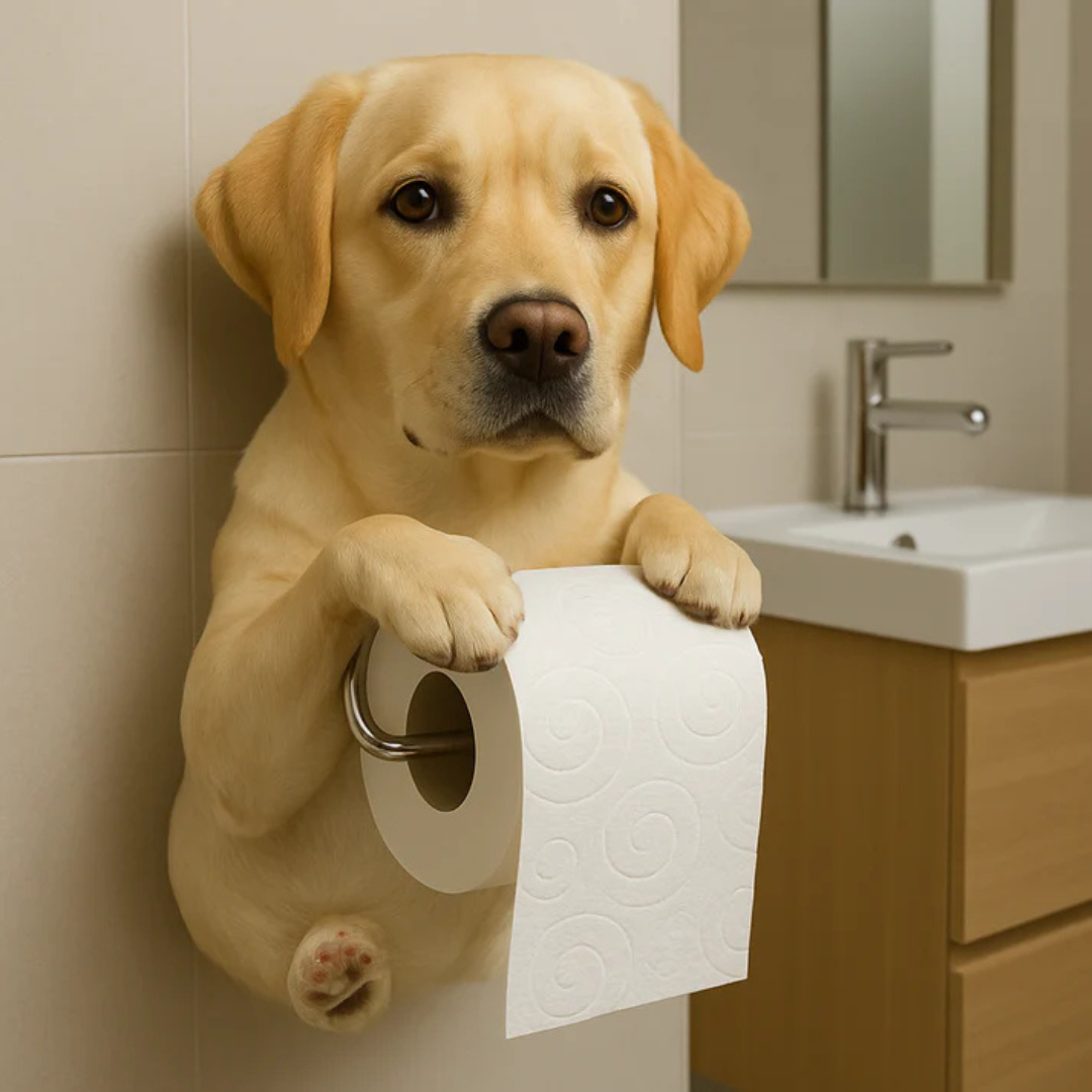 FunPaw™ Wandhouder Toiletrol Hond – Grappig & Stijlvol Cadeau