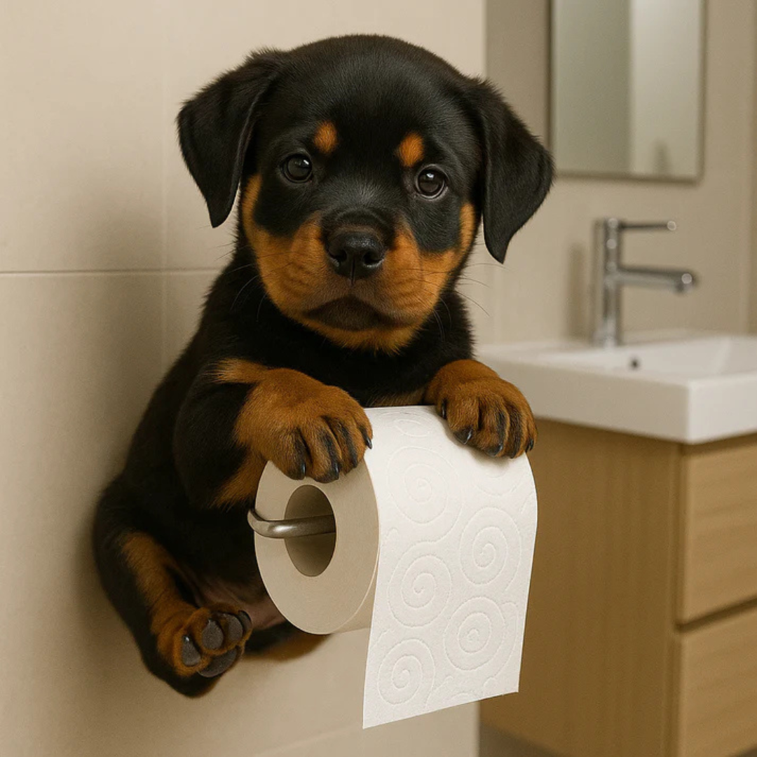 FunPaw™ Wandhouder Toiletrol Hond – Grappig & Stijlvol Cadeau