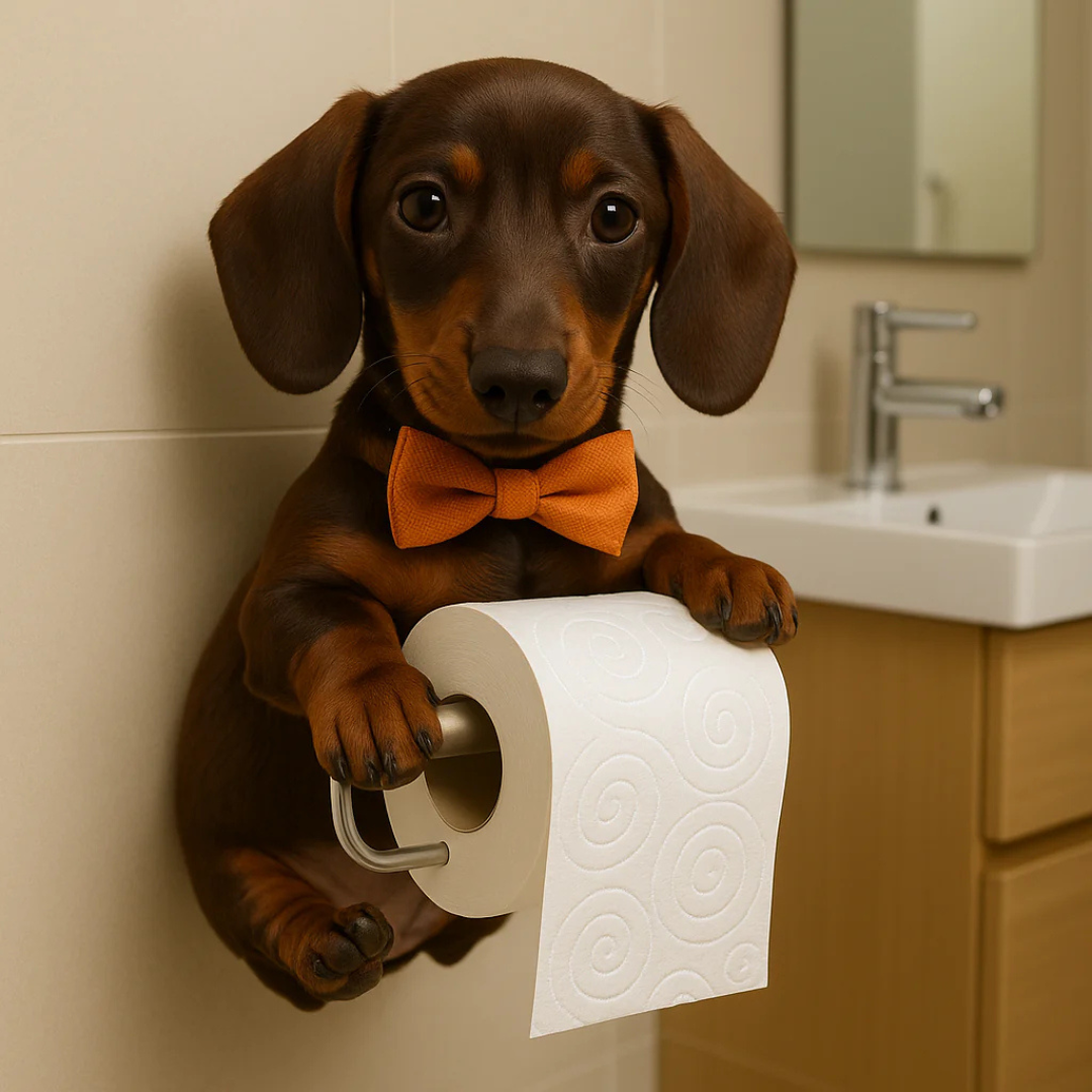FunPaw™ Wandhouder Toiletrol Hond – Grappig & Stijlvol Cadeau