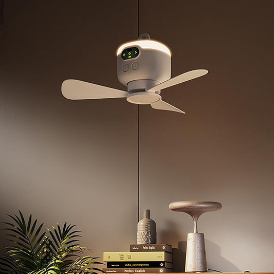 BreezeLight™ Plafondventilator met LED – Draadloos, Stil & Oplaadbaar