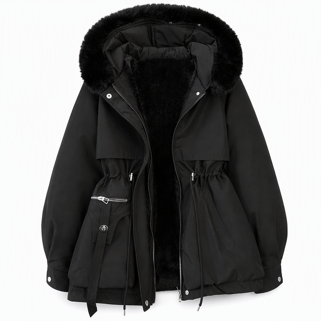CozyShield™ Dames Winter Faux Fur Parka