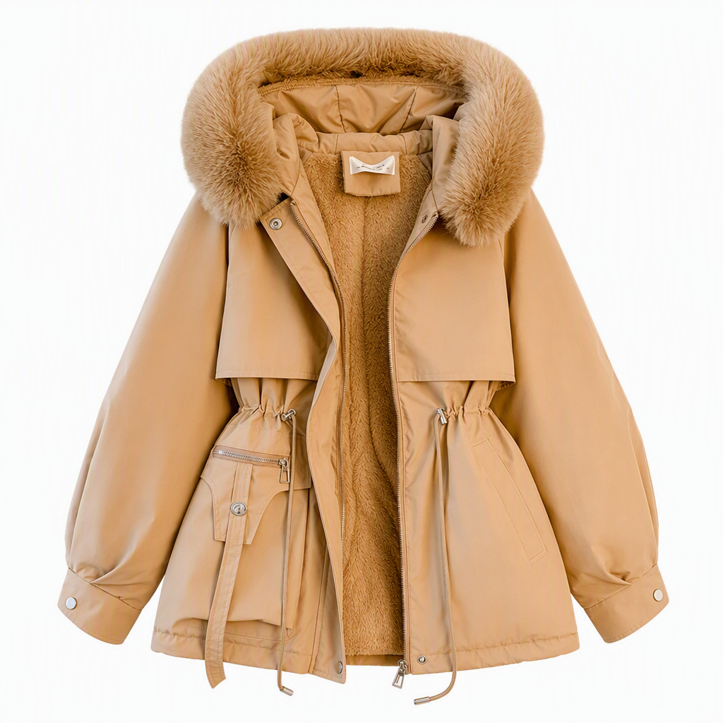CozyShield™ Dames Winter Faux Fur Parka